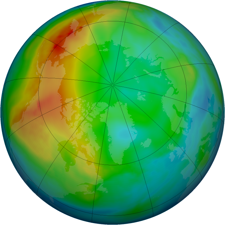 Arctic ozone map for 16 December 2006
